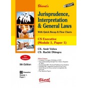 Bharat’s Jurisprudence, Interpretation & General Laws (JIGL) for CS Executive Module 1 Paper 1 December 2023 Exams by CS Amit Vohra, CS. Rachit Dhingra